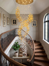 Faron Line Crystal Chandelier, detail view 8