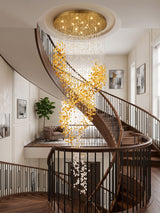 Faron Line Crystal Chandelier, detail view 9