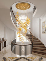 Faron Line Crystal Chandelier, detail view 5