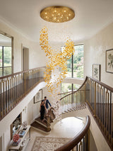 Faron Line Crystal Chandelier, detail view 6