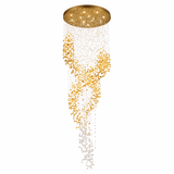 Faron Line Crystal Chandelier, detail view 10