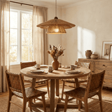 Sable Wave Rattan Pendant Light, detail view 9