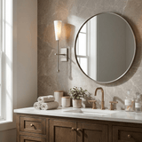 Tarin Arc Alabaster Wall Light, detail view 5