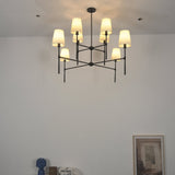 Luma Reed Fabric Chandelier, detail view 4