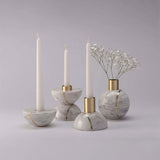 Auria Stone Marble Candle Holder, detail view 13
