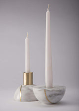 Auria Stone Marble Candle Holder, detail view 8