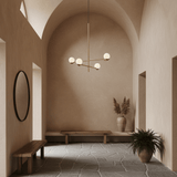 Evara Cedar Glass Pendant Light, detail view 7