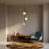 Evara Cedar Glass Pendant Light, detail view 9