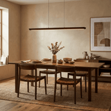 Dalia Stone Wood Pendant Light, detail view 3