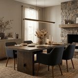 Dalia Stone Wood Pendant Light, detail view 6