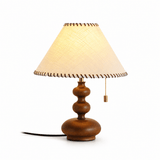 Zella Noir Wood Table Lamp, detail view 5