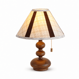 Zella Noir Wood Table Lamp, detail view 8