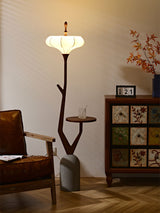 Oriel Arc Wood Floor Lamp, detail view 3