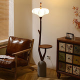 Oriel Arc Wood Floor Lamp, detail view 2