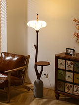 Oriel Arc Wood Floor Lamp, detail view 4