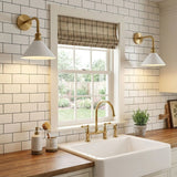 Galen Quartz Brass Wall Light, detail view 6