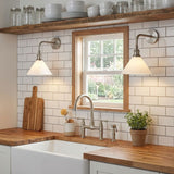 Galen Quartz Brass Wall Light, detail view 2
