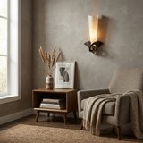 Faron Moon Glass Wall Light, detail view 4