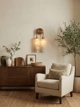 Galen Rain Alabaster Wall Light, detail view 2