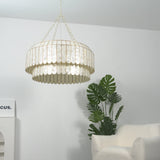 Vela Winter Metal Chandelier, detail view 7