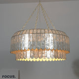 Vela Winter Metal Chandelier, detail view 11