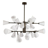 Flora Veil Glass Chandelier, detail view 10