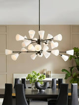 Flora Veil Glass Chandelier, detail view 3