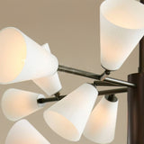 Flora Veil Glass Chandelier, detail view 4