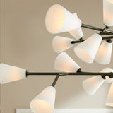 Flora Veil Glass Chandelier, detail view 5