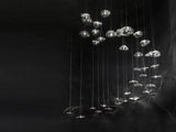 Mira Glow Glass Chandelier, detail view 23