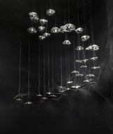 Mira Glow Glass Chandelier, detail view 4