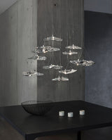 Mira Glow Glass Chandelier, detail view 2