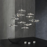 Mira Glow Glass Chandelier, detail view 9
