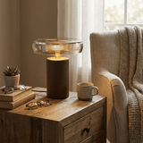 Vera Meadow Glass Table Lamp, detail view 2