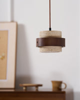 Faron Silva Travertine Pendant Light, detail view 37