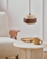 Faron Silva Travertine Pendant Light, detail view 6