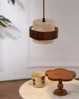 Faron Silva Travertine Pendant Light, detail view 4