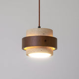 Faron Silva Travertine Pendant Light, detail view 5