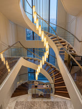 Niven Morrow Alabaster Chandelier, detail view 6