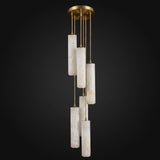 Niven Morrow Alabaster Chandelier, detail view 27