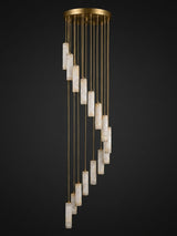Niven Morrow Alabaster Chandelier, detail view 25