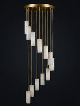 Niven Morrow Alabaster Chandelier, detail view 24