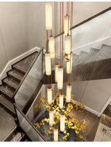 Niven Morrow Alabaster Chandelier, detail view 7