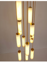 Niven Morrow Alabaster Chandelier, detail view 18