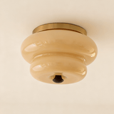 Clara Dawn Glass Ceiling Light, detail view 10