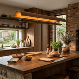Corin Pearl Wood Pendant Light, detail view 5