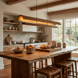 Corin Pearl Wood Pendant Light, detail view 3