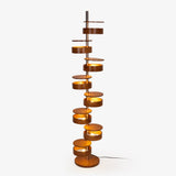 Nella Frost Wood Floor Lamp