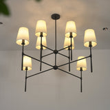 Luma Reed Fabric Chandelier, detail view 10