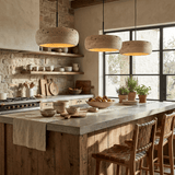 Alden Mist Travertine Pendant Light, detail view 3